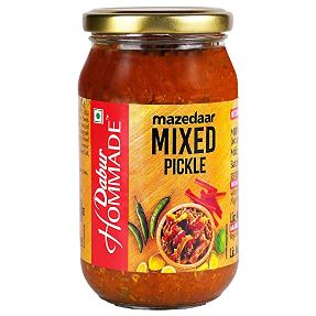 Dabur Homemade Mixed Pickle Bottle 400 g